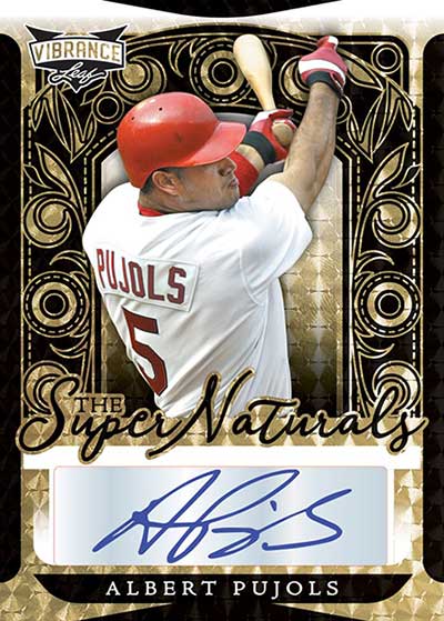 2023 Leaf Vibrance Multi-Sport The SuperNaturals Albert Pujols
