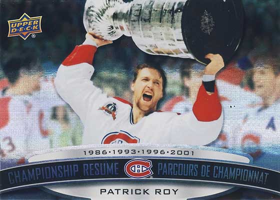 2023 Upper Deck Tim Hortons Legends Hockey Championship Resume Patrick Roy