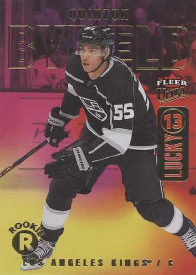 2021-22 Fleer Ultra Hockey Lucky 13 Rookies Quinton Byfield