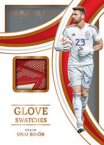 2022-23 Panini Immaculate Soccer Glove Swatches Unai Simon
