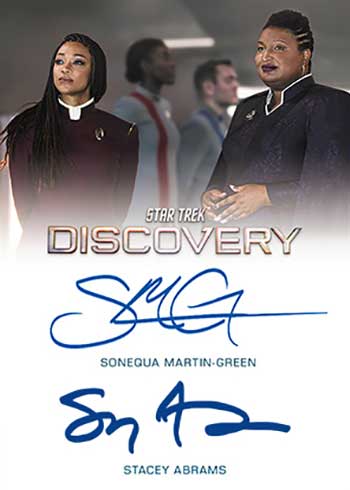 2023 Rittenhouse Star Trek Discovery Season 4 Dual Autographs Sonequa Martin-Green Stacey Abrams