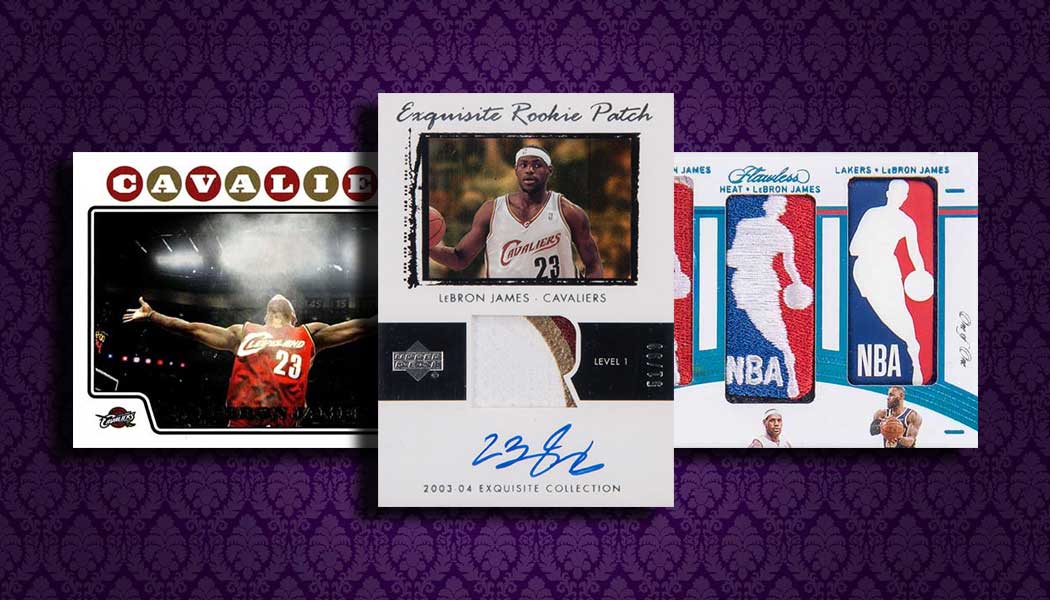 signed lebron james rookie card