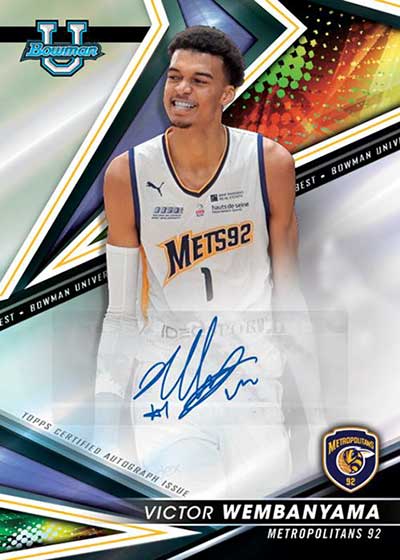 2022-23 Bowman's Best University Basketball Victor Wambanyama Autograph