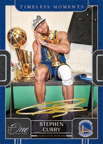 2022-23 Panini One and One Basketball Timeless Moments Signatures Stephen Curry