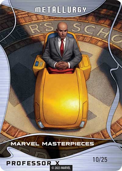 2023 Upper Deck Marvel Masterpieces Metallurgy Professor X