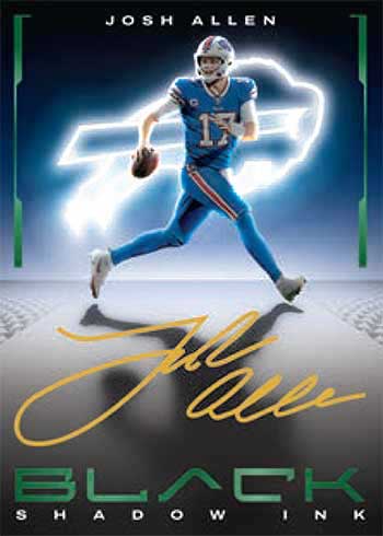 2023 Panini Black Football Shadow Ink Josh Allen