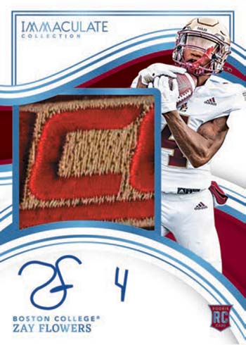 2023 Panini Immaculate Collegiate Football Rookie Patch Autographs Zay Flowers