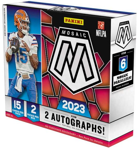 2023 Panini Mosaic Draft Picks Collegiate Football Checklist, Info