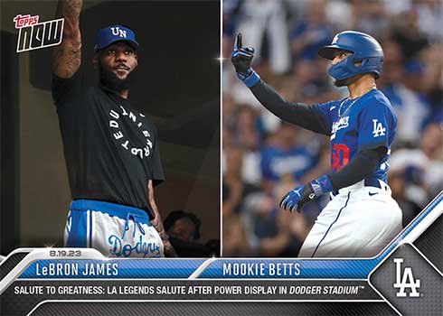 2023 Topps Now Baseball LeBron James Mookie Betts
