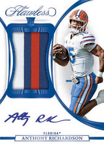 2023 Panini Flawless Collegiate Football Rookie Patch Autographs Anthony Richardson