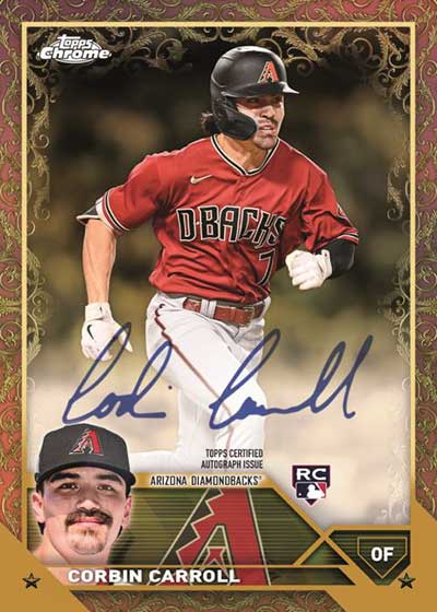 2023 Topps Gilded Collection Baseball Gold Etch Autographs Corbin Carroll