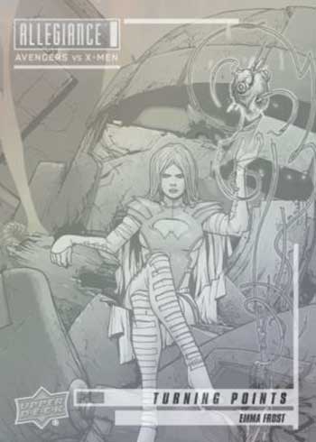 2023 Upper Deck Marvel Allegiance: Avengers vs X-Men Turning Point Holograms Emma Frost