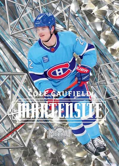 2023-24 SkyBox Metal Universe Hockey Martensite Cole Caufield