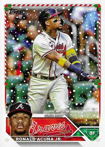 アクーニャ Jr. Topps Holiday Card 2023 #19 19 2023 Topps Holiday Baseball Variations Guide, SSP Gallery