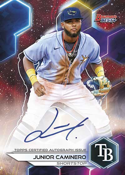 2023 Bowman's Best Baseball Best of 2023 Autographs Junior Caminero