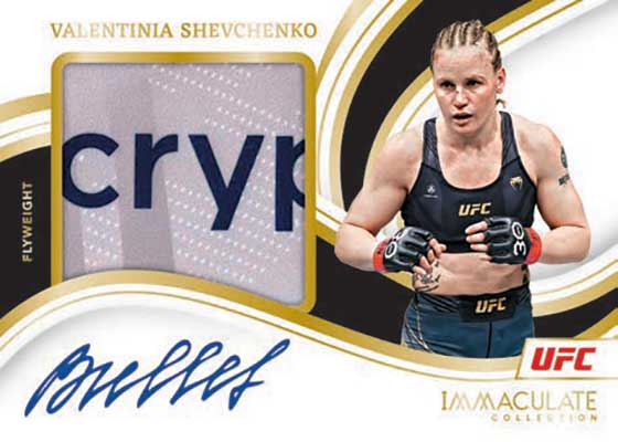 2023 Panini Immaculate UFC Premium Memorabilia Autographs Valentinia Shevchenko