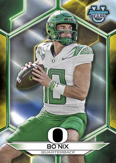2023 Bowman Best University Football Bo Nix