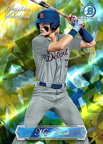 2023 Bowman Draft Sapphire Baseball Sapphire Selections Gold Max Clark