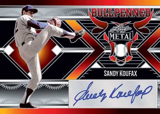 2023 Leaf Metal Baseball Bull-Penned Autographs Sandy Koufax