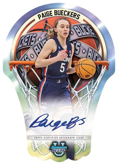 2023-24 Bowman Best University Basketball Bowman U Buckets Die Cuts Autographs Paige Bueckers