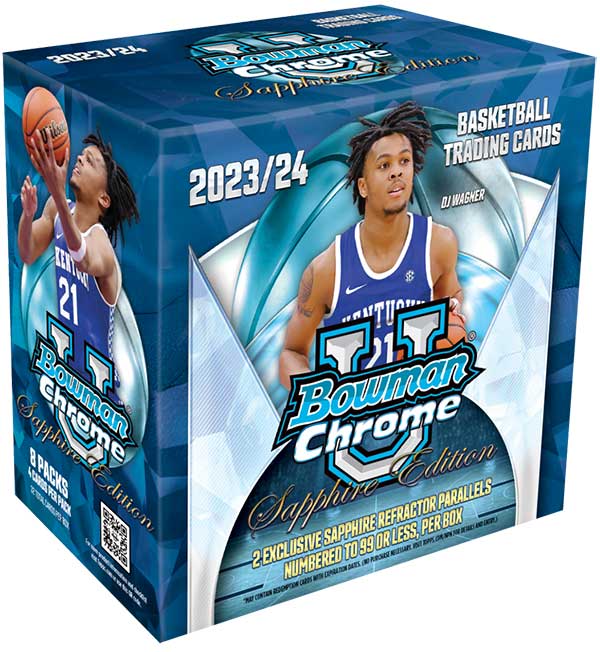 202324 Bowman Chrome Sapphire University Basketball Checklist