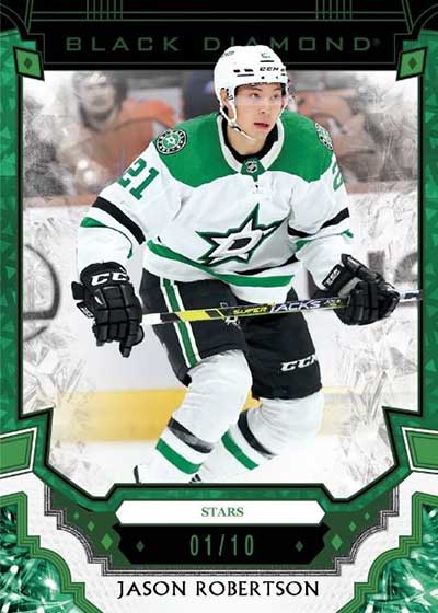 2023-24 Upper Deck Black Diamond Hockey Green Jason Robertson