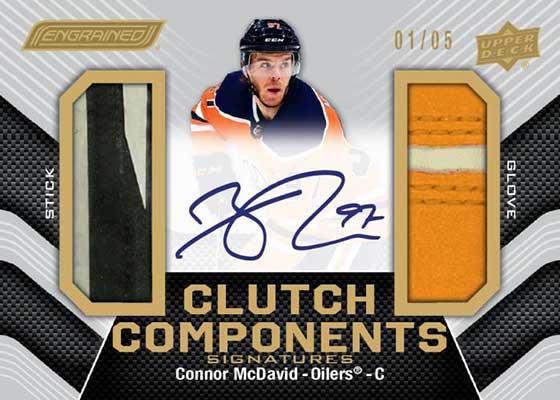 2023-24 Upper Deck Engrained Hockey Clutch Components Connor McDavid
