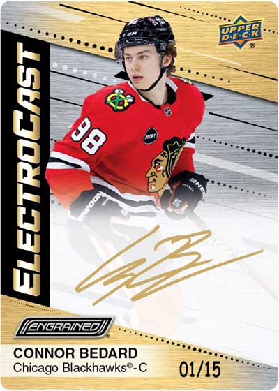 2023-24 Upper Deck Engrained Hockey ElectroCast Autographs Connor Bedard