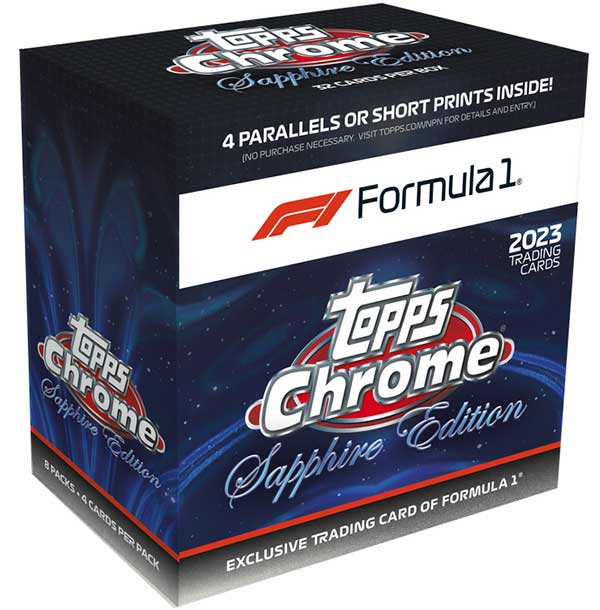2023 Topps Chrome Sapphire Formula 1 Checklist, Hobby Box Info