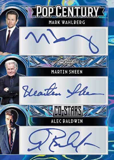 2024 Leaf Metal Pop Century Co-Stars Mark Wahlberg Martin Sheen Alec Baldwin