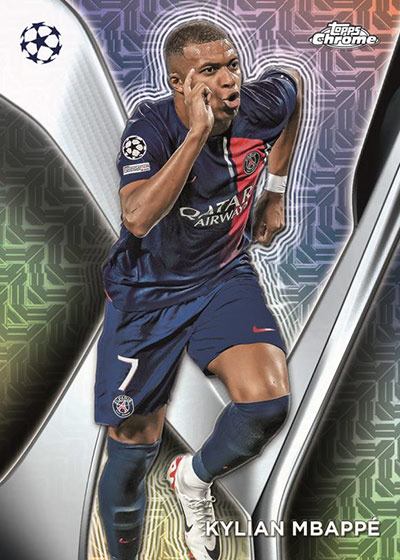 2023-24 Topps UEFA Club Competitions Chrome Mojo Kylian Mbappe