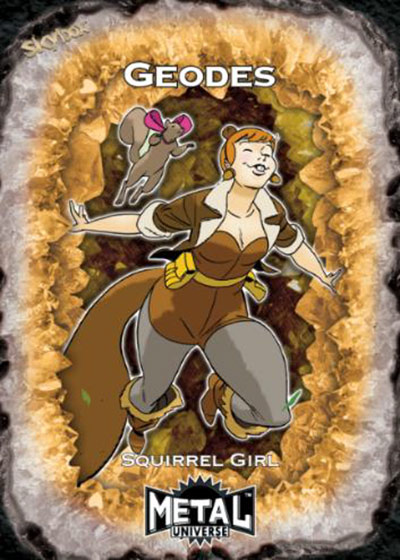 2024 SkyBox Metal Universe Avengers Geodes Squirrel Girl