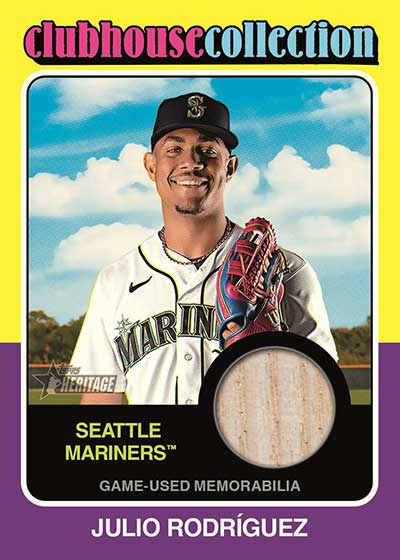 2024 Topps Heritage Baseball Clubhouse Collection Julio Rodriguez