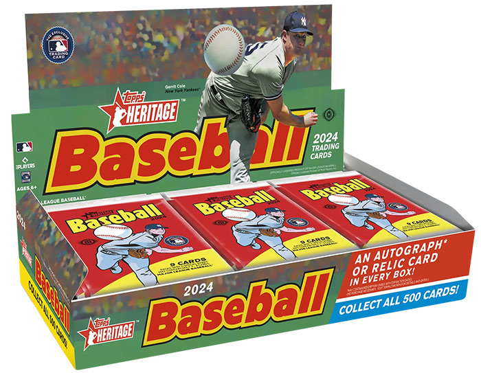 2024 Topps Heritage Baseball Checklist, Teams, Box Info, Odds