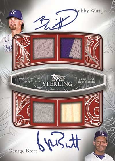 2024 Topps Sterling Baseball Sterling Sets Bobby Witt Jr George Brett