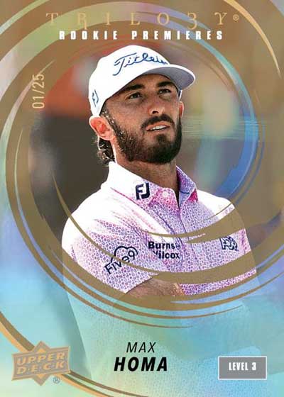 2024 Upper Deck Portfolio Golf Triolgy Rookie Premieres Max Homa