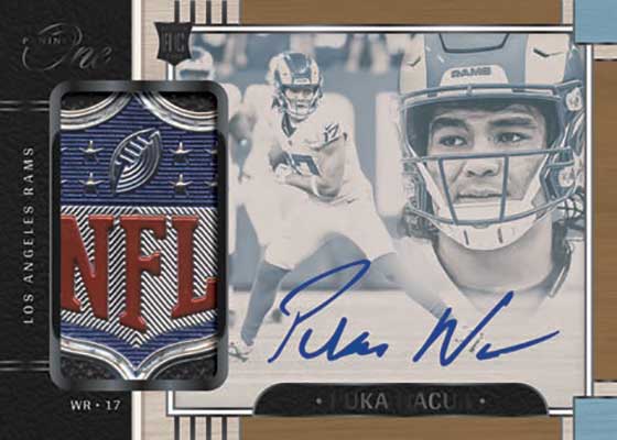 2023 Panini One Football Rookie Patch Autographs Shield Puka Nakua