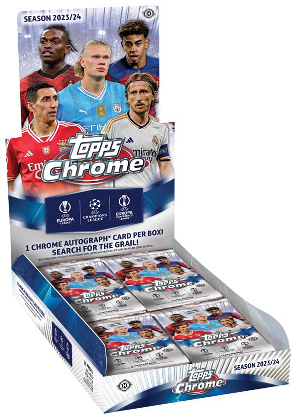2023-24 Topps Chrome UEFA Club Competitions Hobby Box