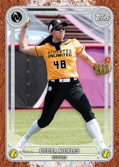 2024 Topps Athletes Unlimited Pro Softball Base Paths Bubba Nickles