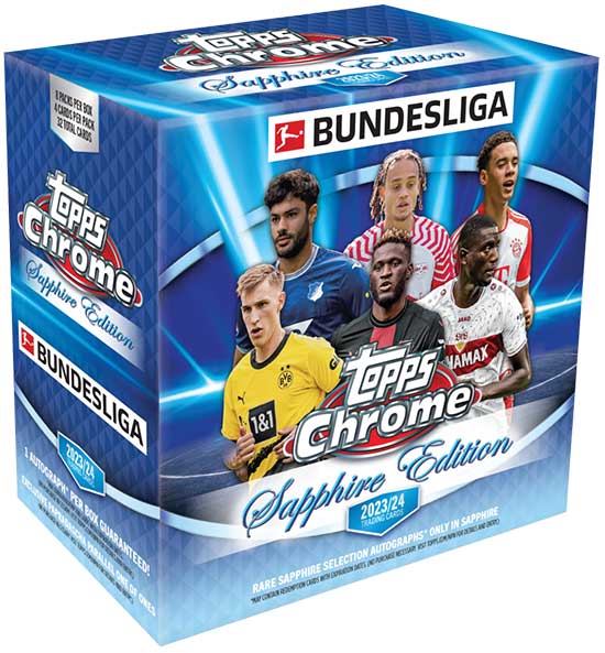 2023-24 Topps Chrome Sapphire Bundesliga Checklist, Box Info