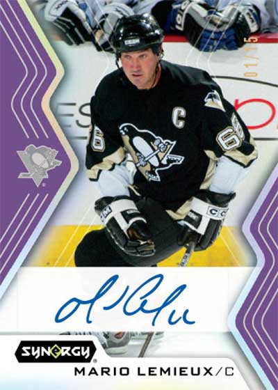 2024-25 Upper Deck Synergy Hockey Purple Autographs Mario Lemieux
