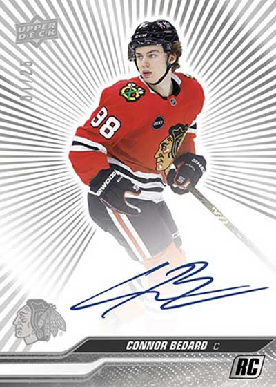 2023-24 Upper Deck Series 1 Clear Cut Base Card #1 – Connor McDavid Acetate – Ungraded