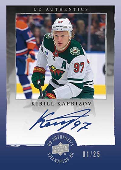 2023-24 Upper Deck Clear Cut Hockey 1998-99 Ionix UD Authentics Kirill Kaprizov