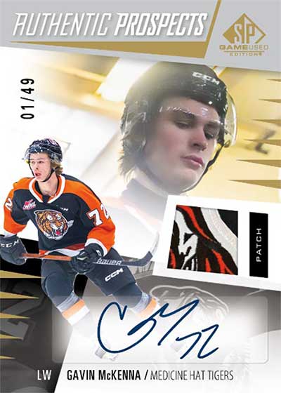 2023-24 SP Game Used CHL Authentic Prospects Auto Patch Gavin McKenna