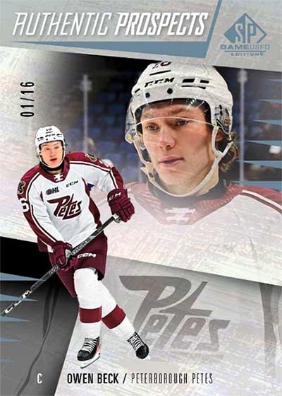 2023-24 SP Game Used CHL Authentic Prospects Owen Beck