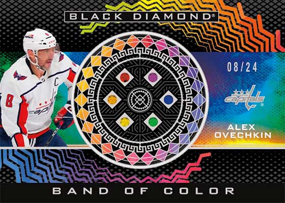 2024-25 Upper Deck Black Diamond Hockey Band of Color Alex Ovechkin
