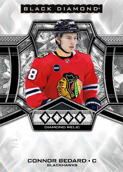 2024-25 Upper Deck Black Diamond Hockey Diamond Relics Connor Bedard
