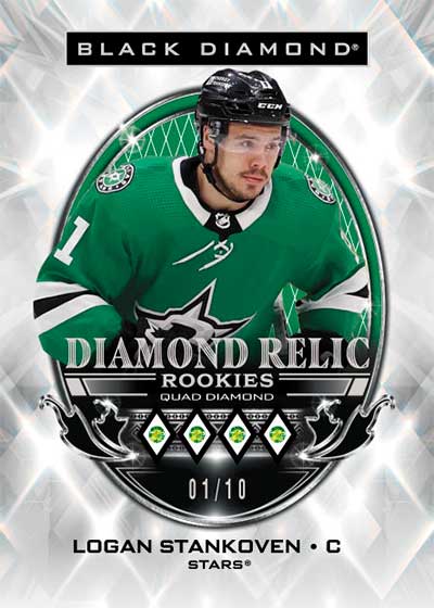 2024-25 Upper Deck Black Diamond Hockey Diamond Relic Rookies Logan Stankoven