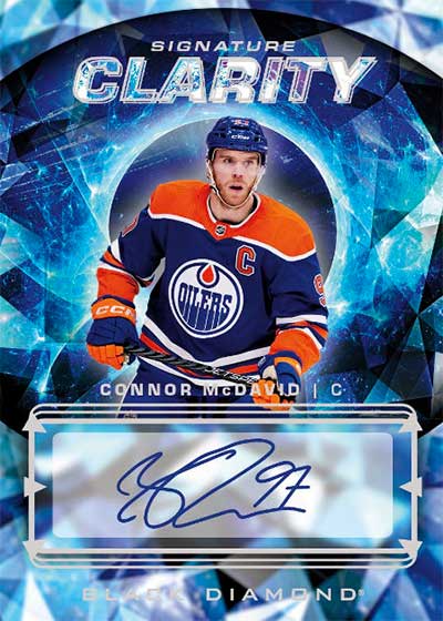 2024-25 Upper Deck Black Diamond Hockey Signature Clarity Connor McDavid