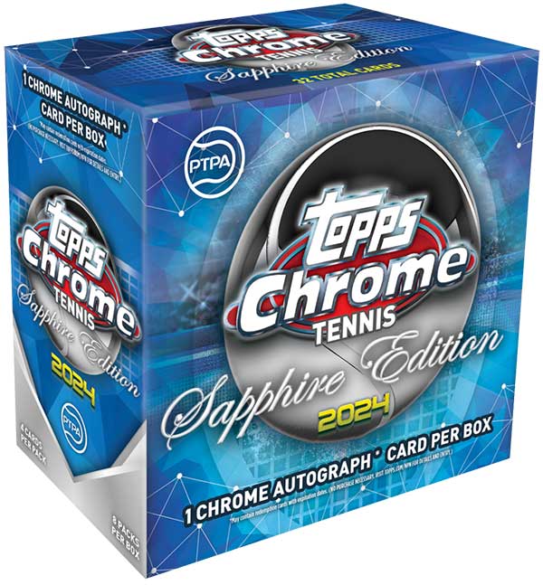 2024 Topps Chrome Sapphire Tennis Checklist, Box Info, Details